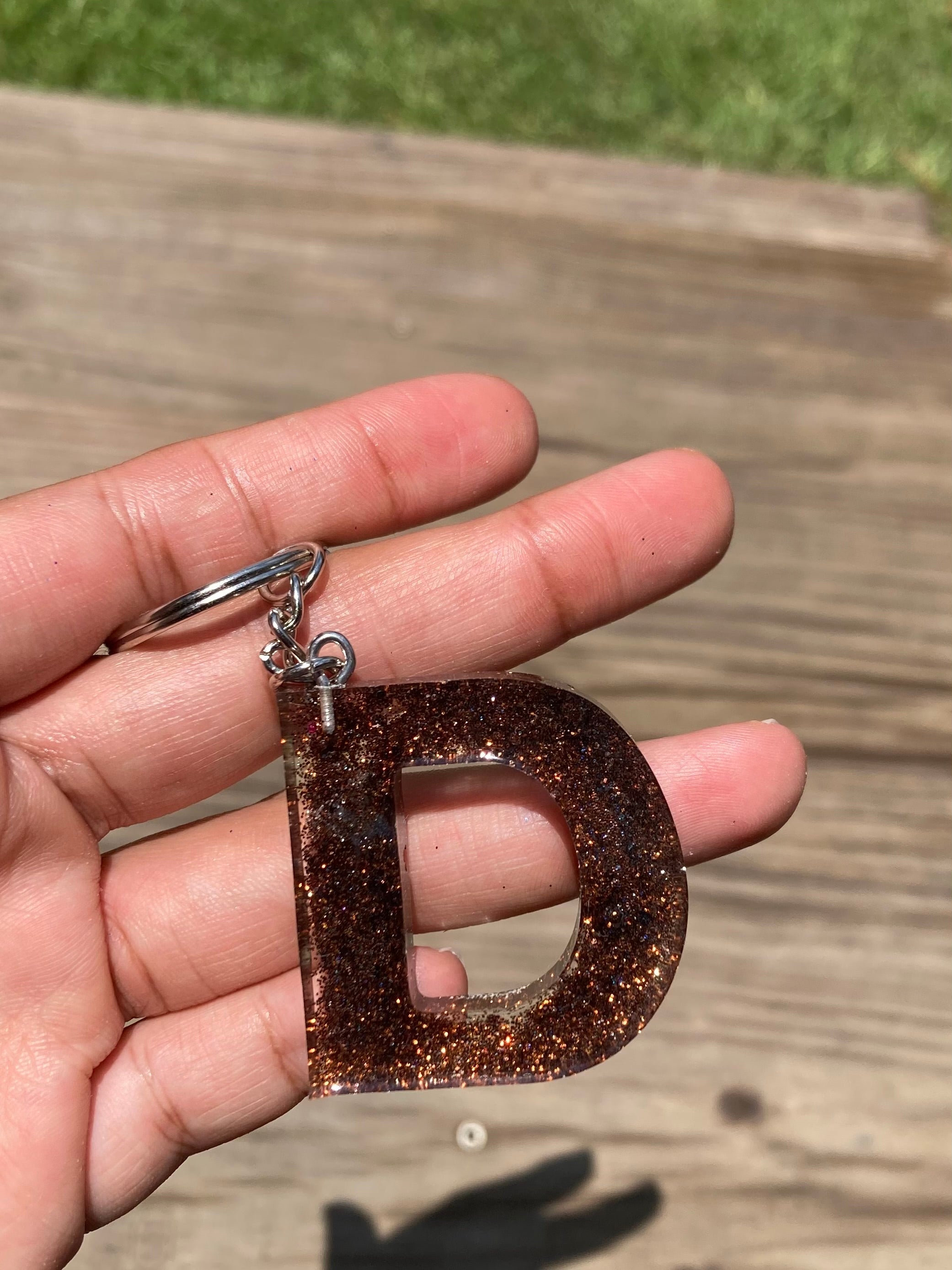 Letter D Keychain