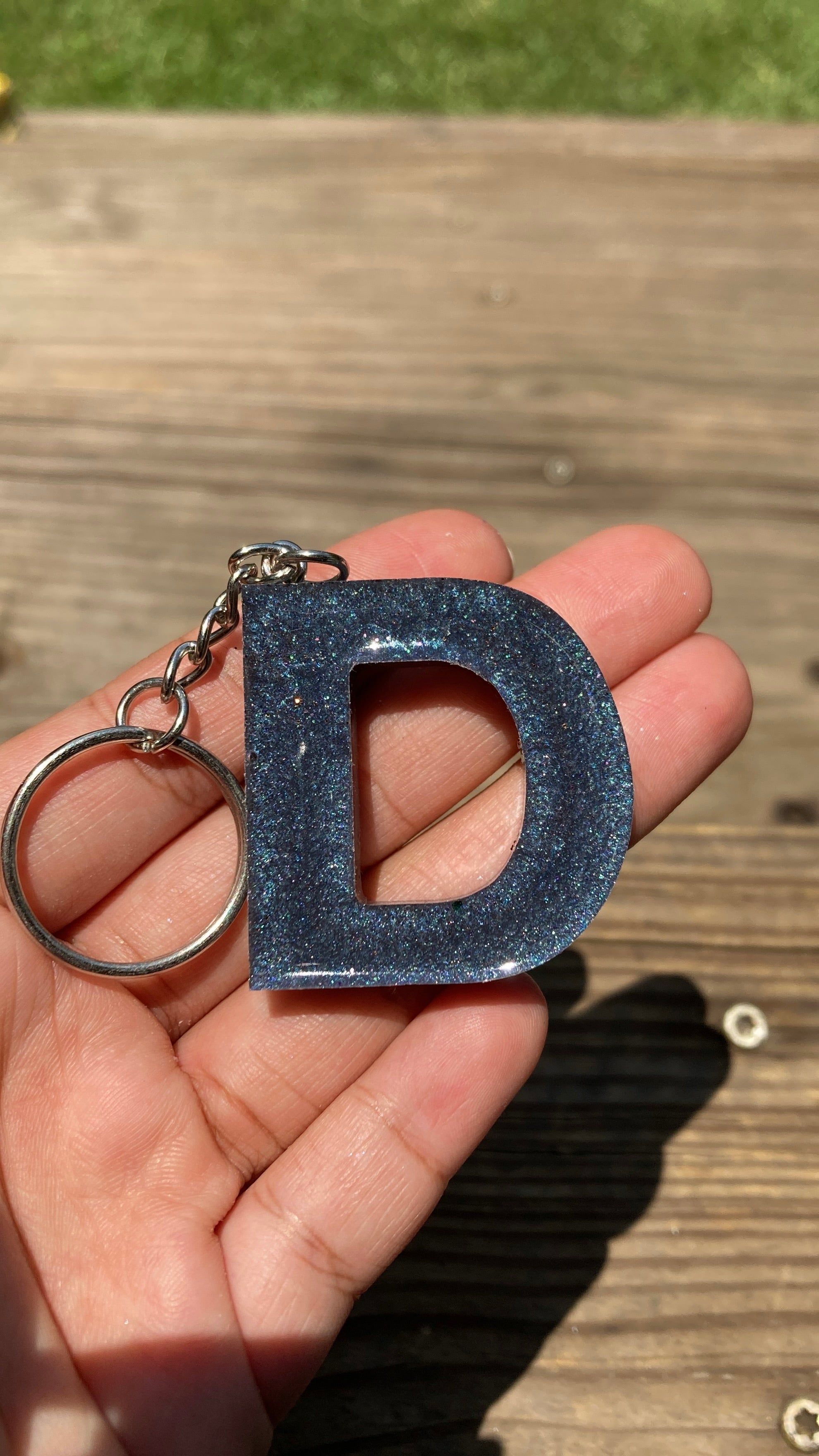 Letter D Keychain