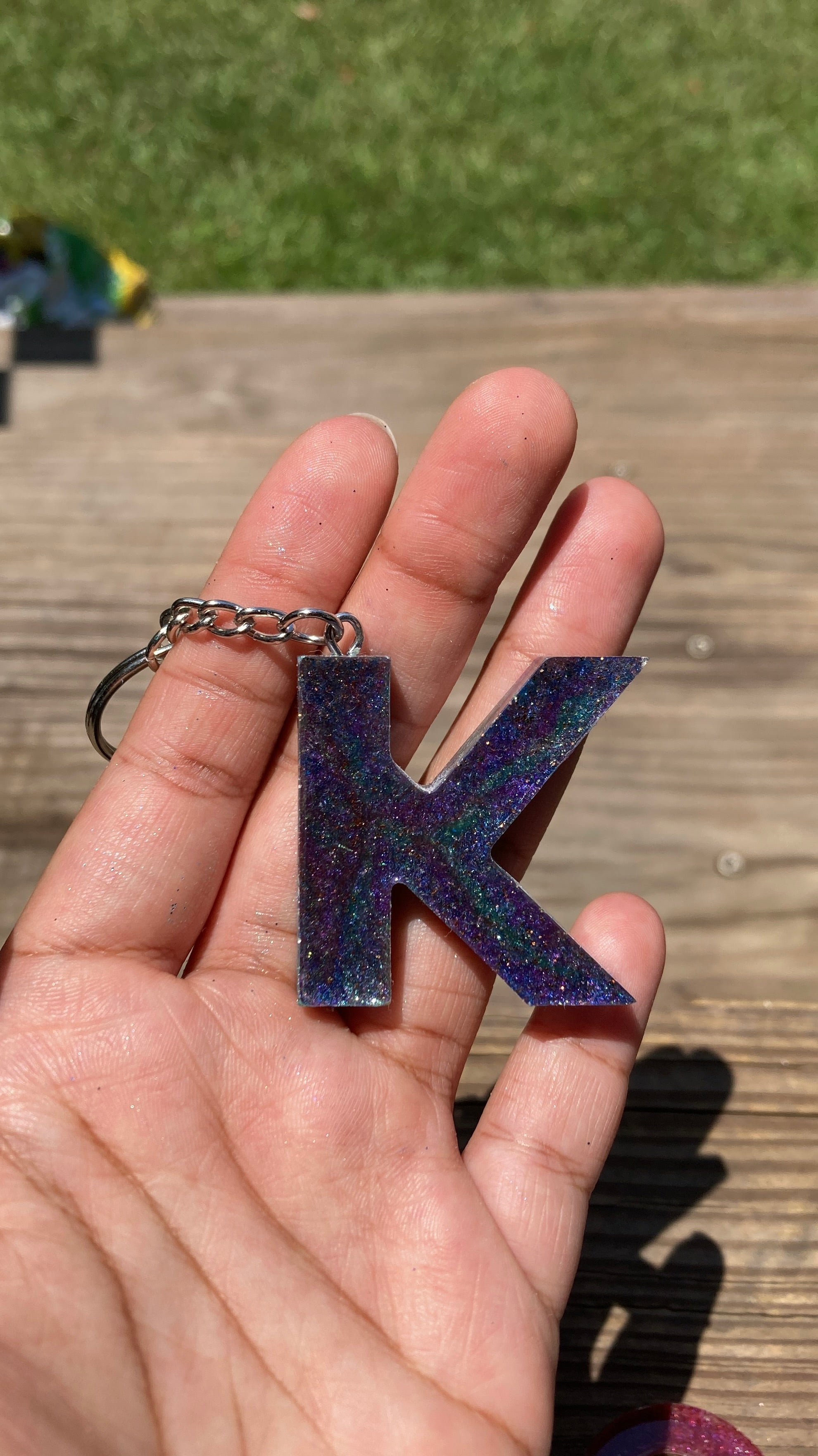 Letter K Keychain