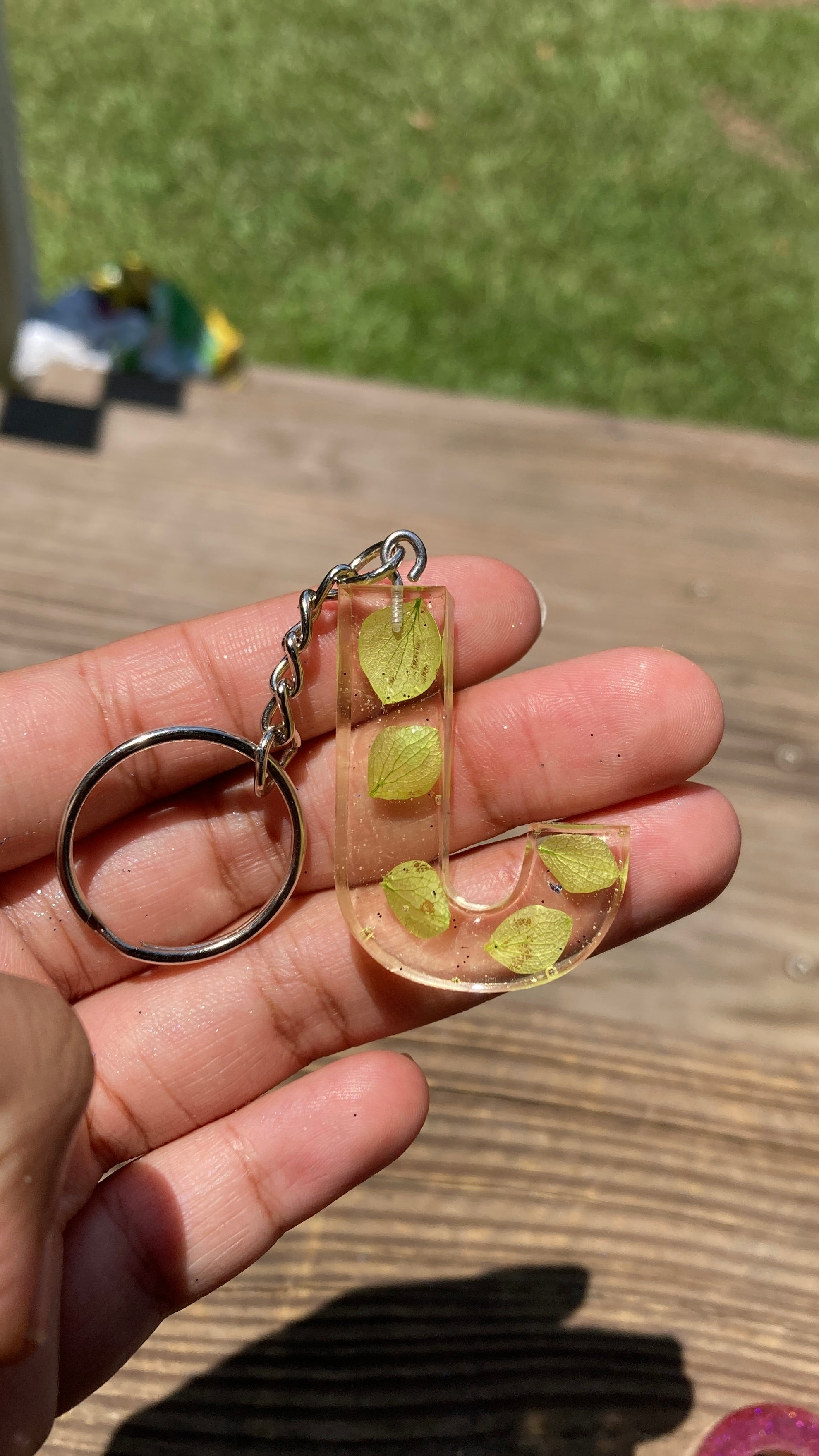 Letter J Keychain
