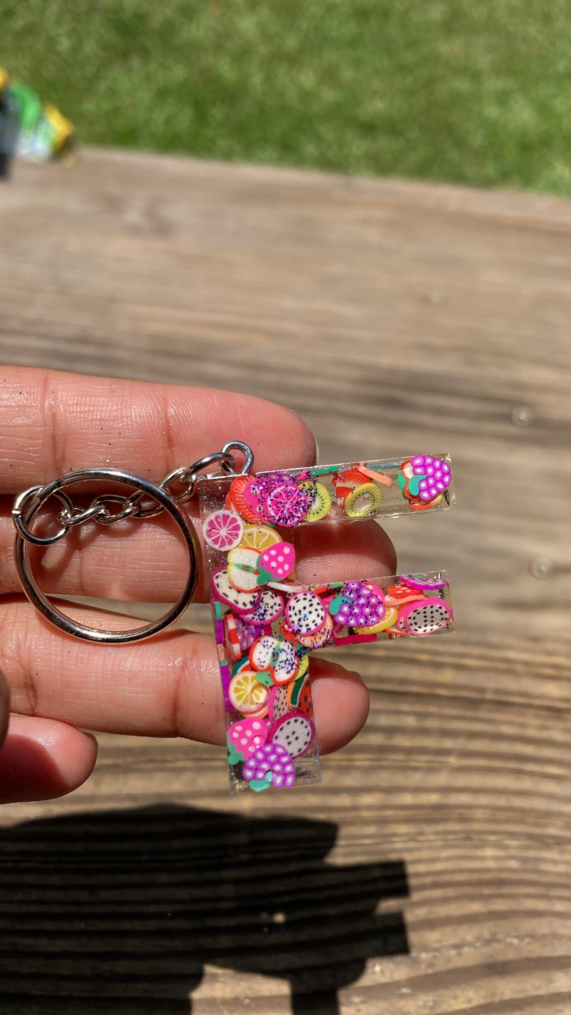 Letter F Keychain
