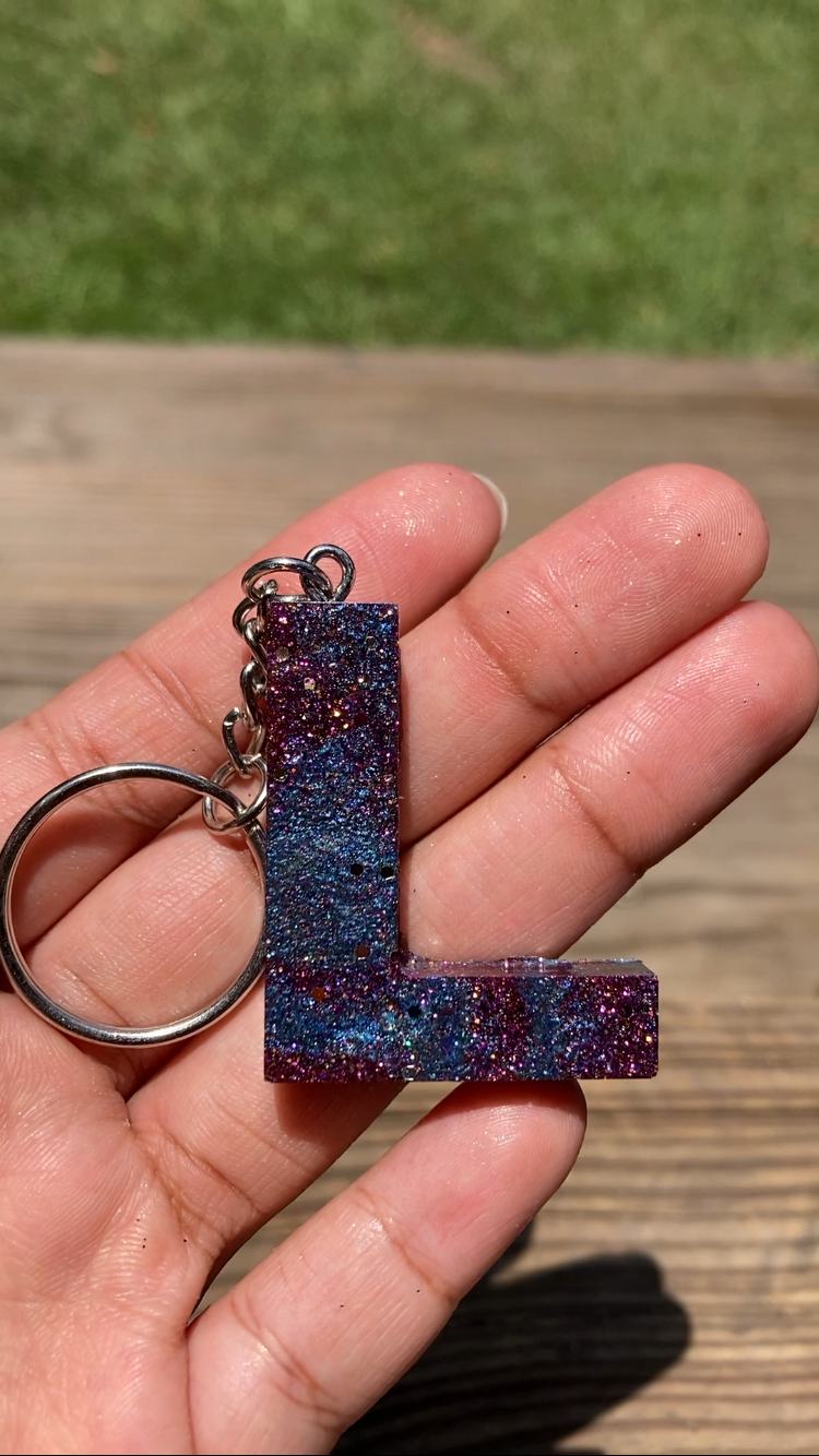 Letter L Keychain