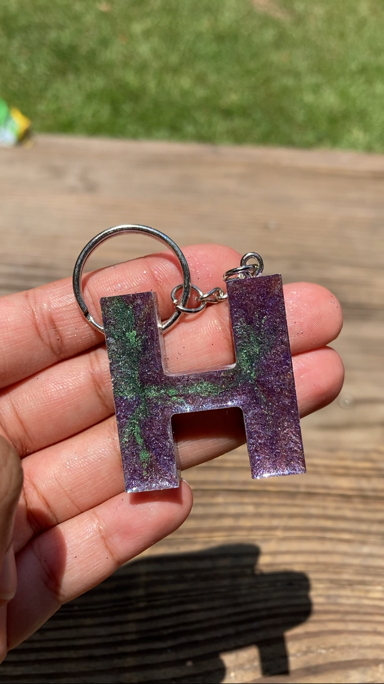 Letter H Keychain