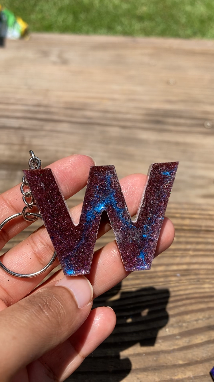 Letter W Keychain