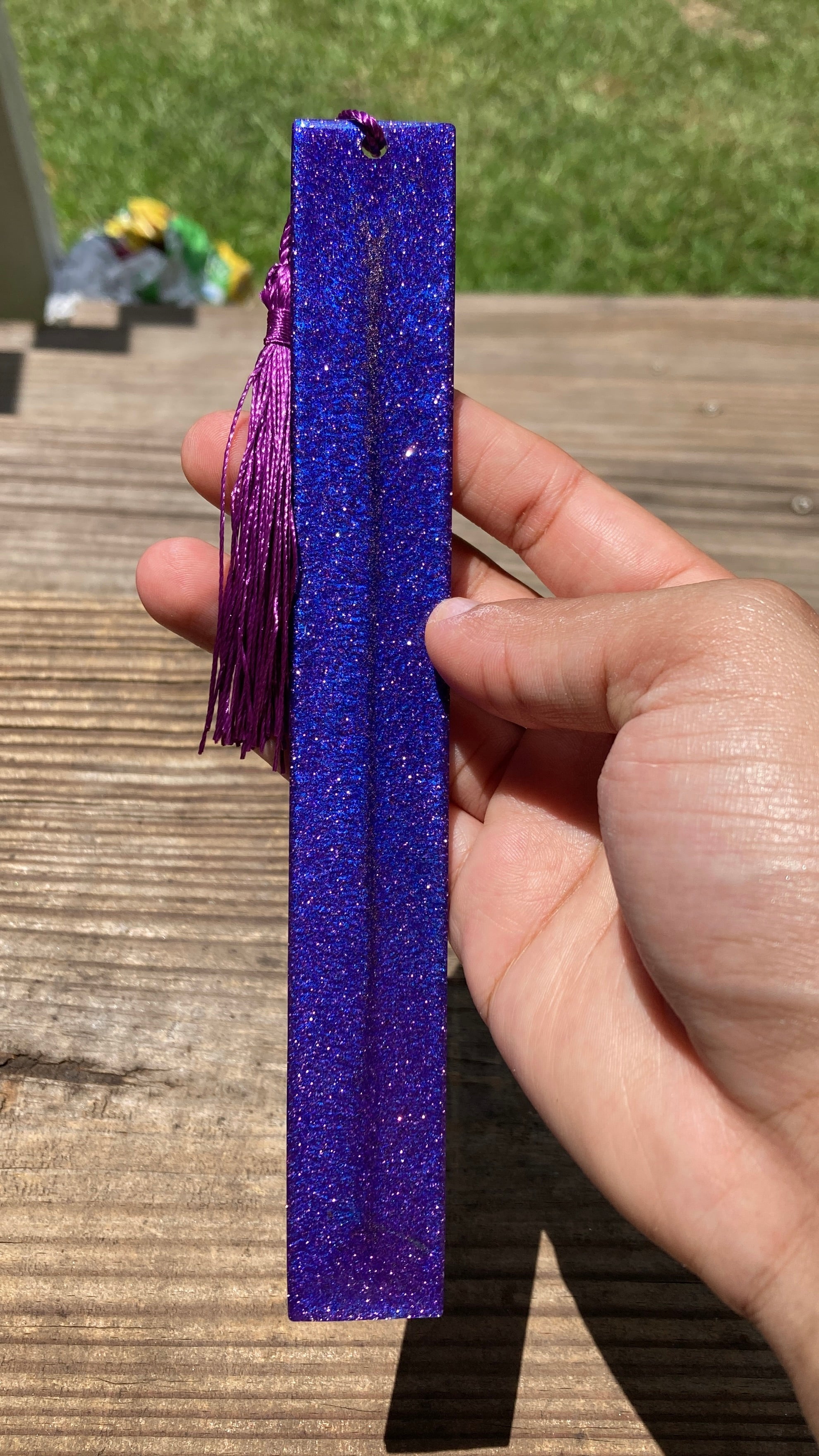 Multicolored Blue-Purple Bookmark