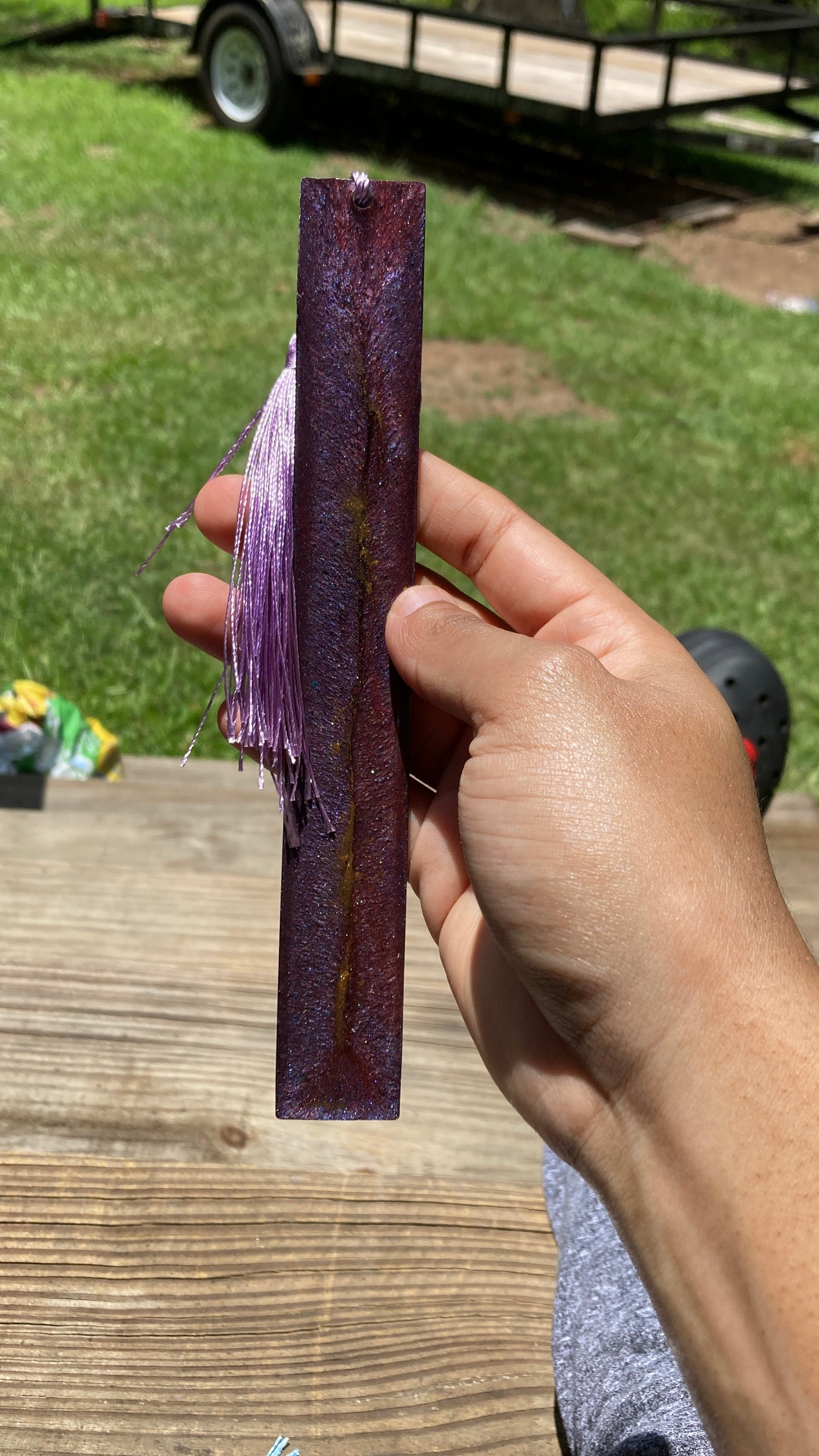 Purple Stardust Bookmark