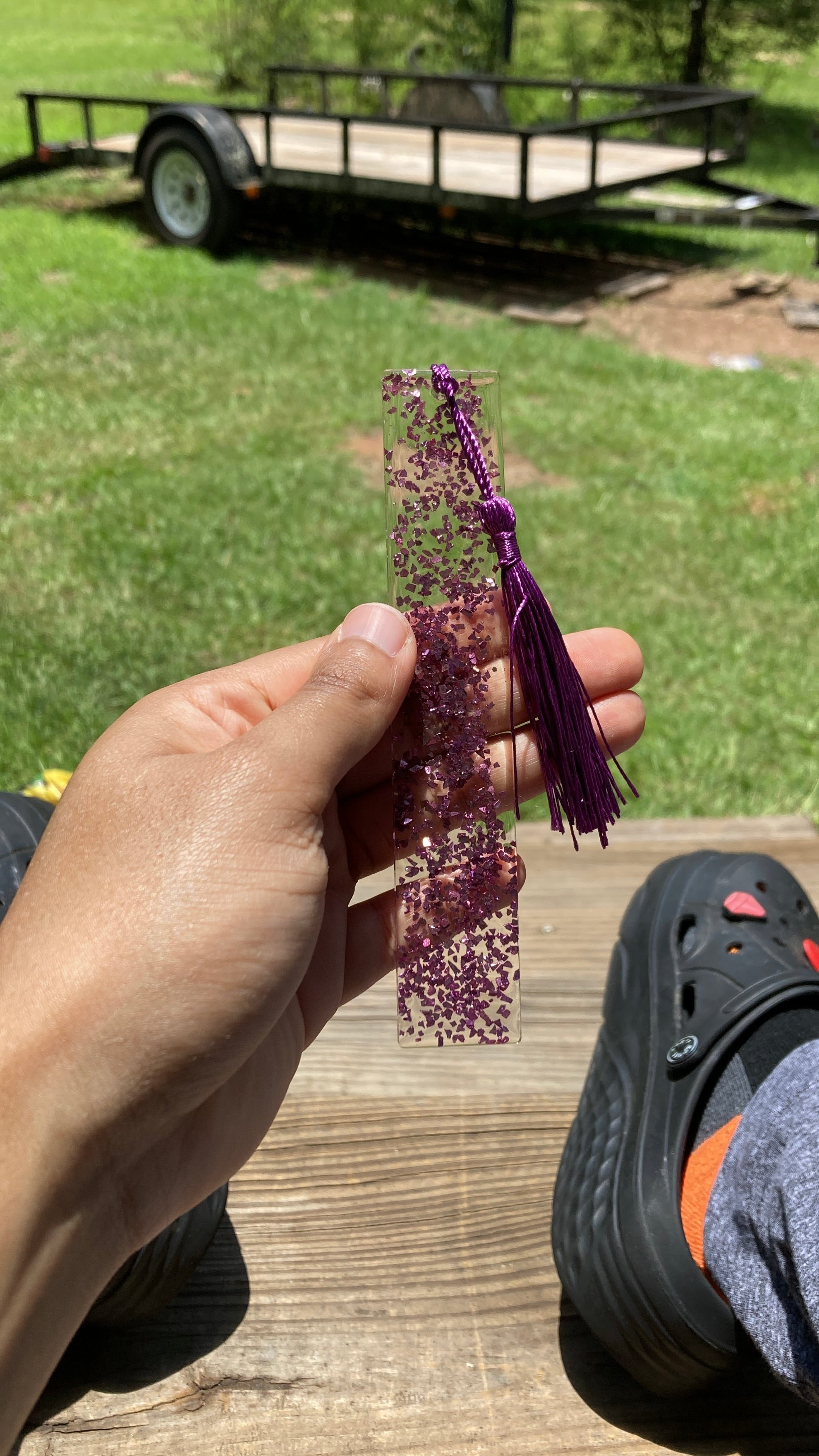 Purple Stardust Shimmer Bookmark