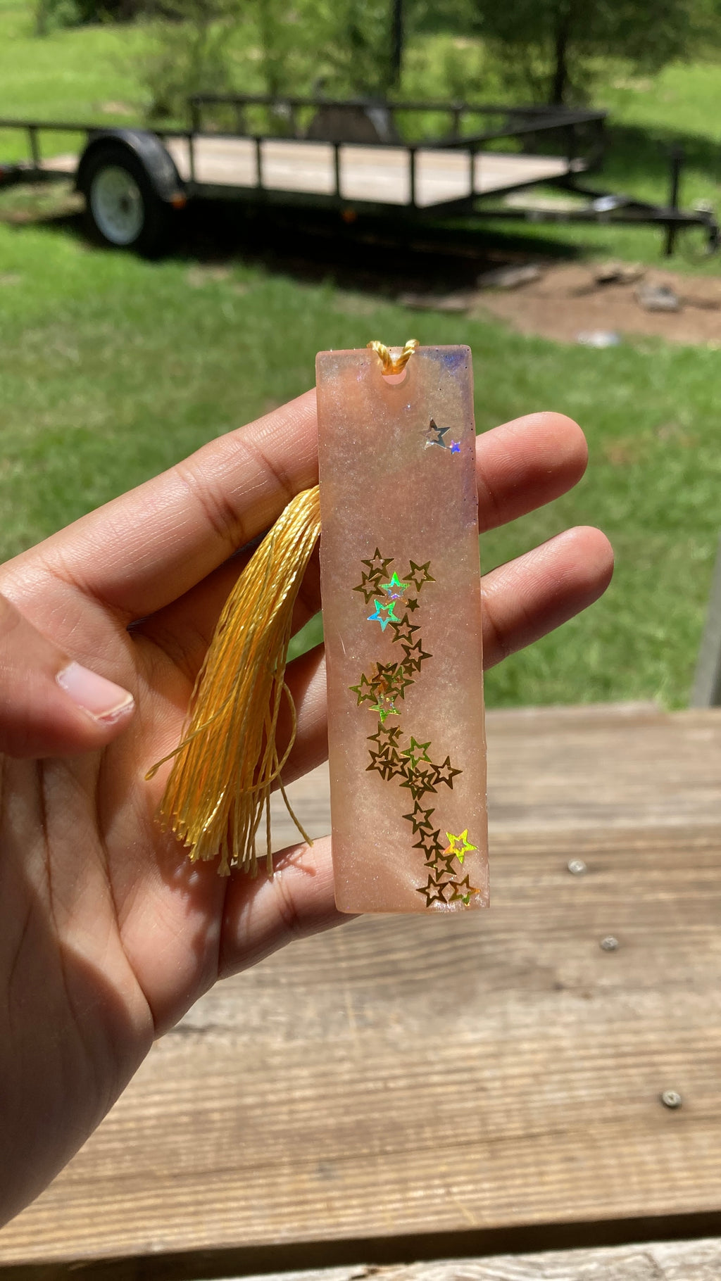 Pink Star Bookmark