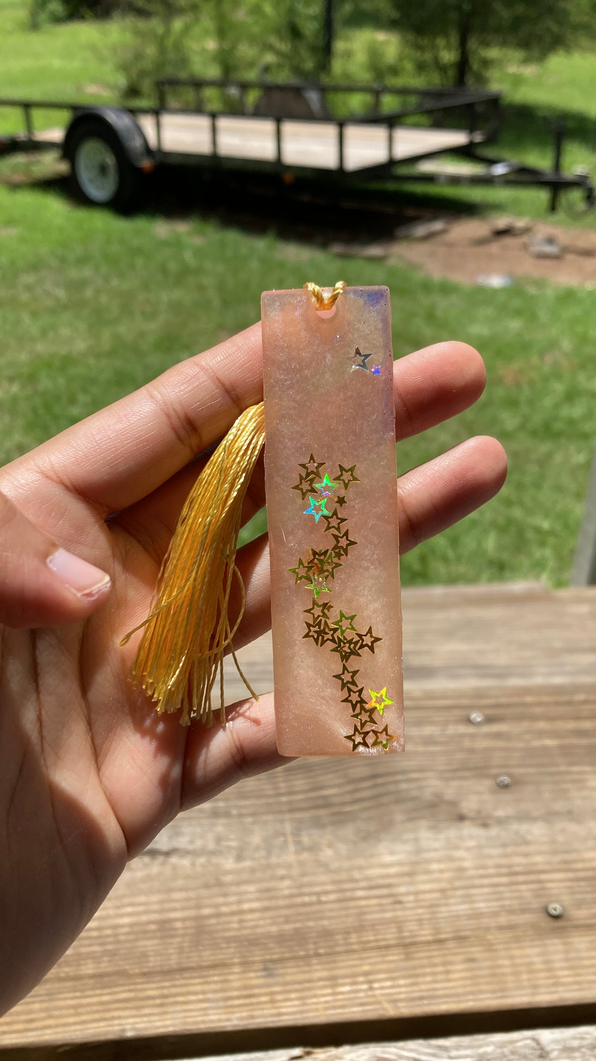 Pink Star Bookmark