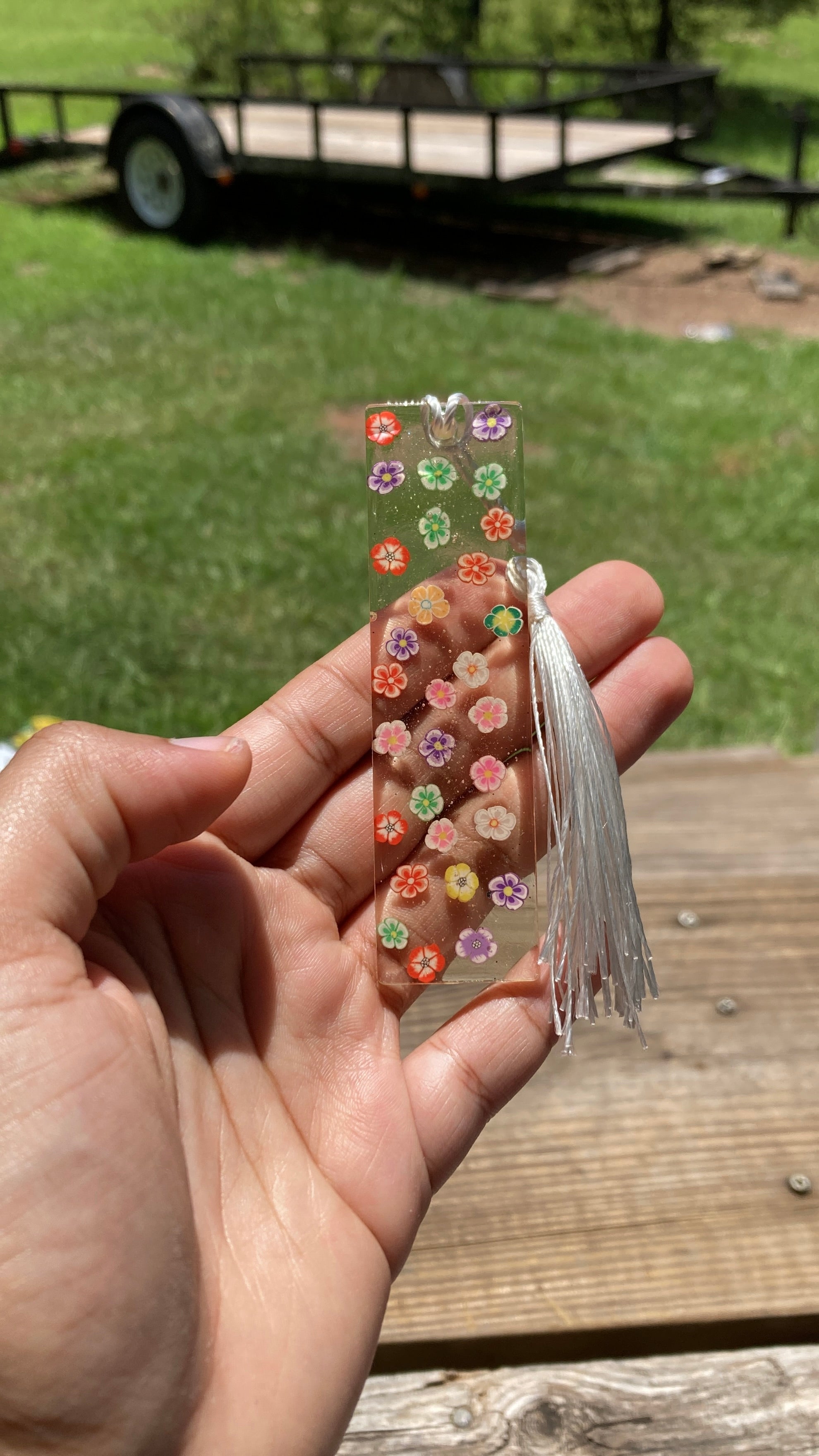 Floral Confetti Bookmark