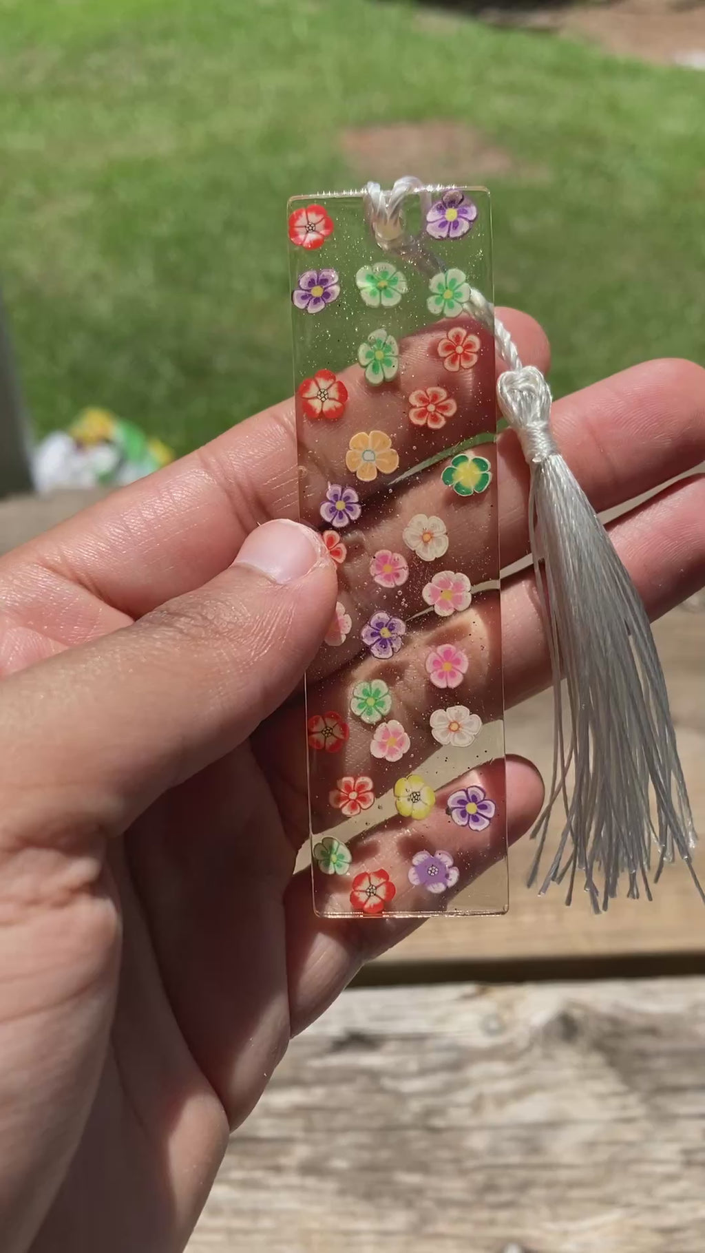Floral Confetti Bookmark