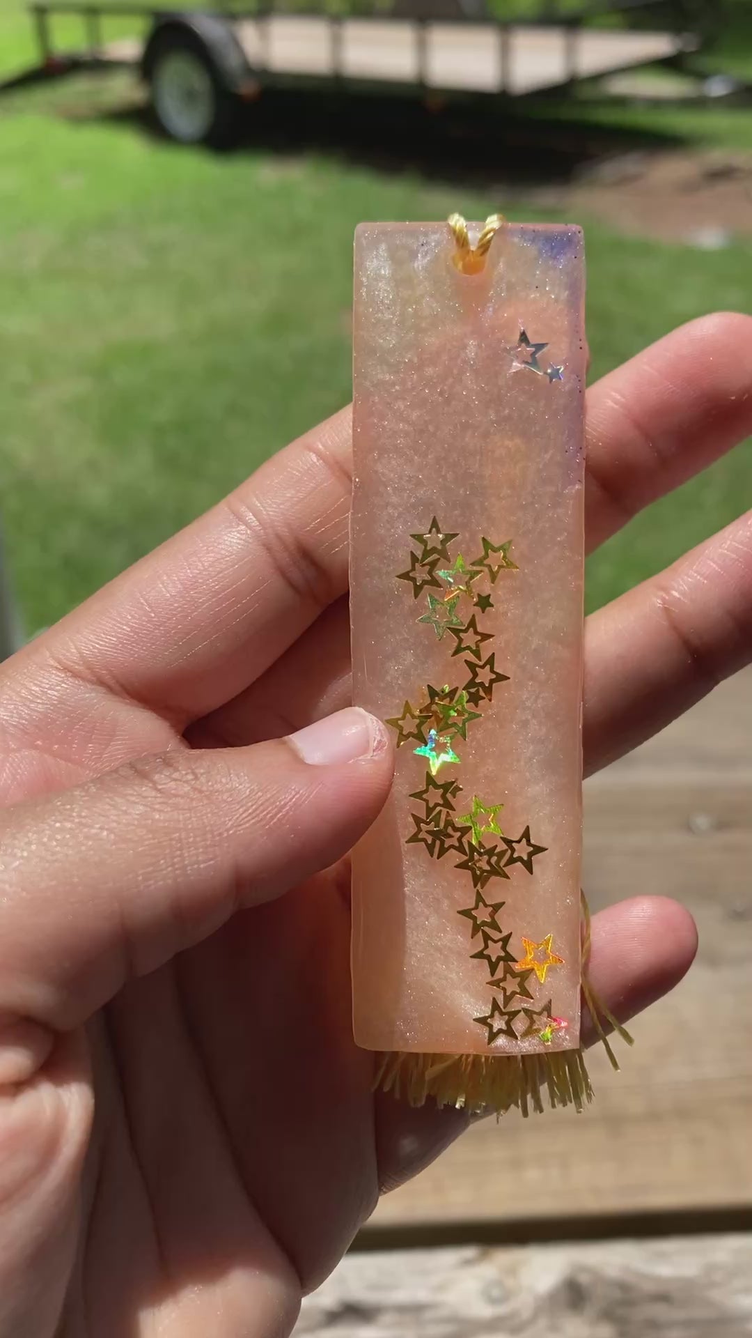 Pink Star Bookmark