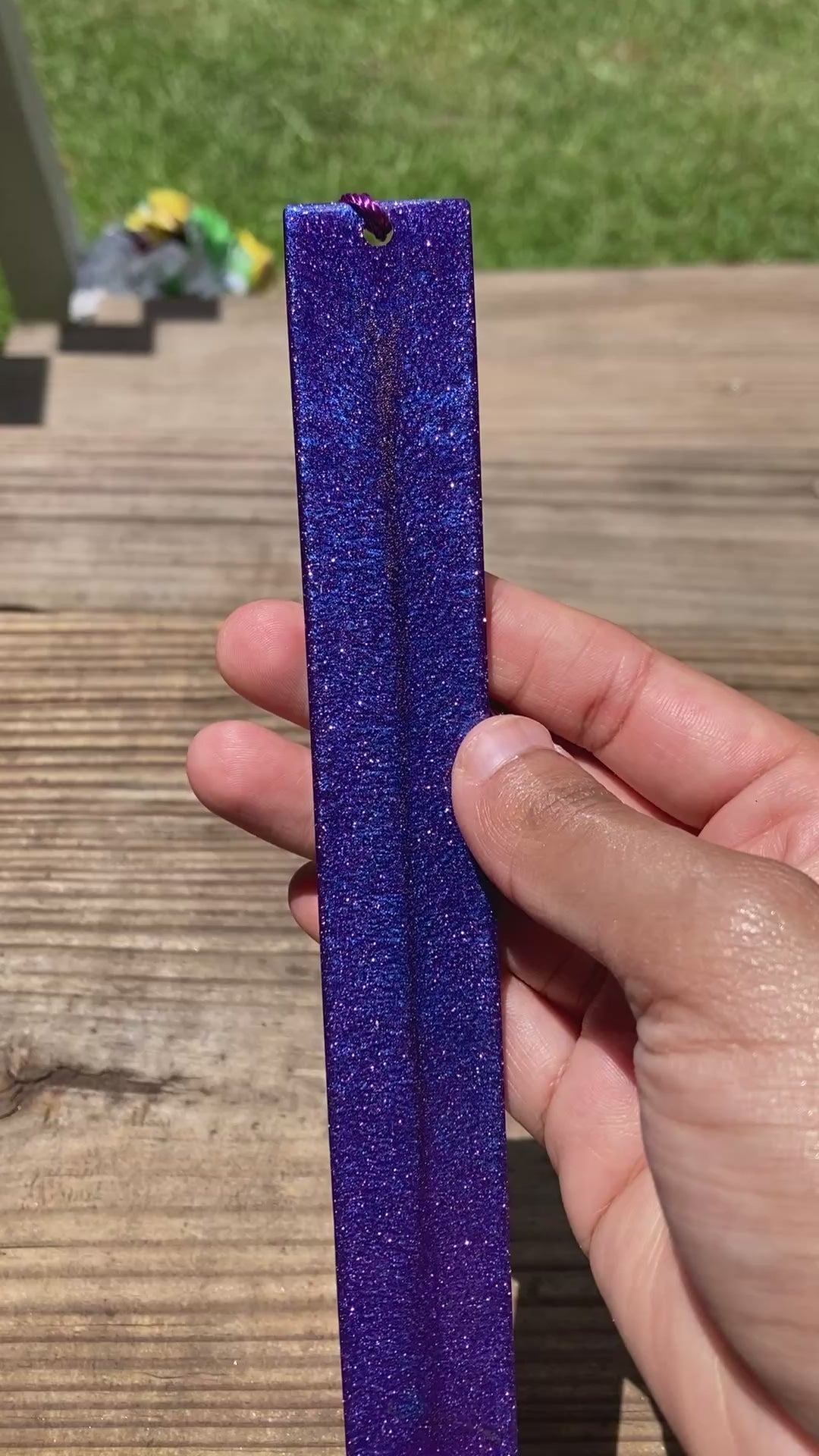 Multicolored Blue-Purple Bookmark