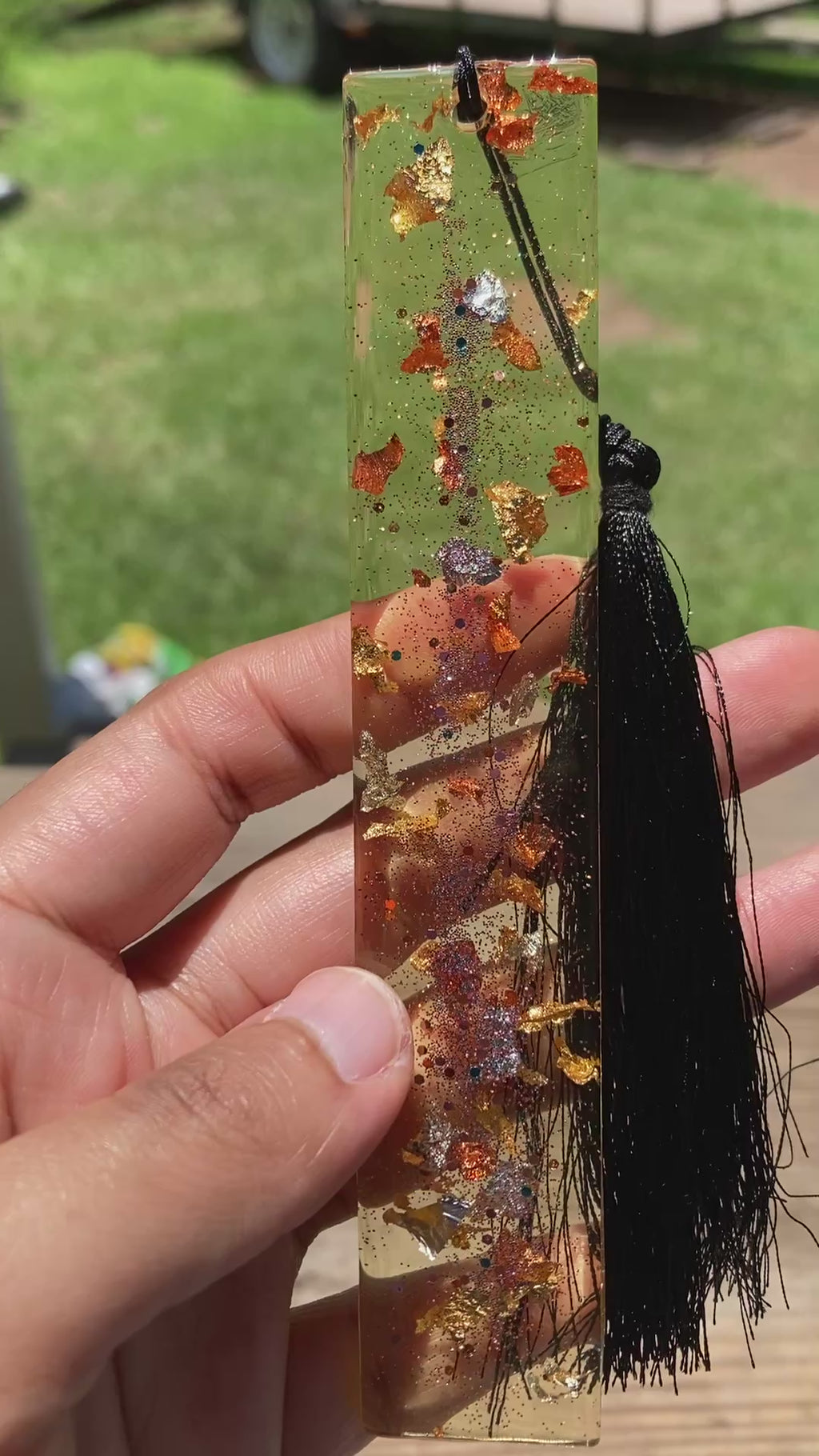 Silver and Gold Glitter Bookmark 🔖